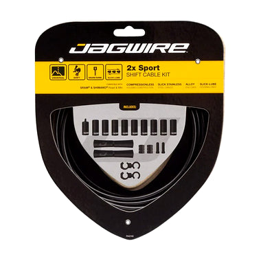 Jagwire 2x Sport Shift Kit (Black)