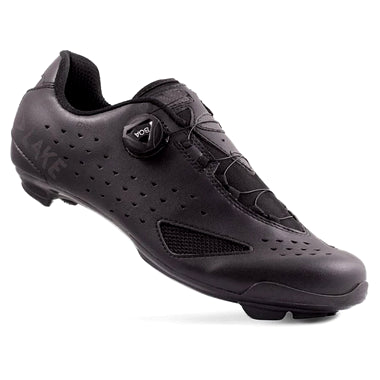 Lake CX177-X Wide Cycling Shoe (Black/Black Reflective)
