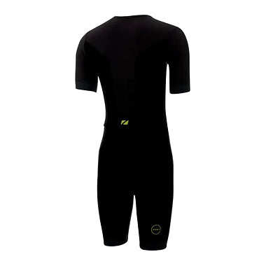 Zone 3 Men’s Aquaflo Plus Short Sleeve Trisuit Black