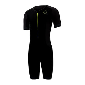 Zone 3 Men’s Aquaflo Plus Short Sleeve Trisuit Black