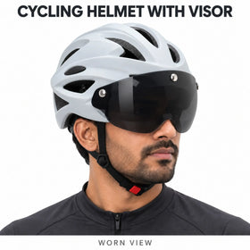 Adult Cycling Helmet with Detachable Goggle Helmet for Road, MTB