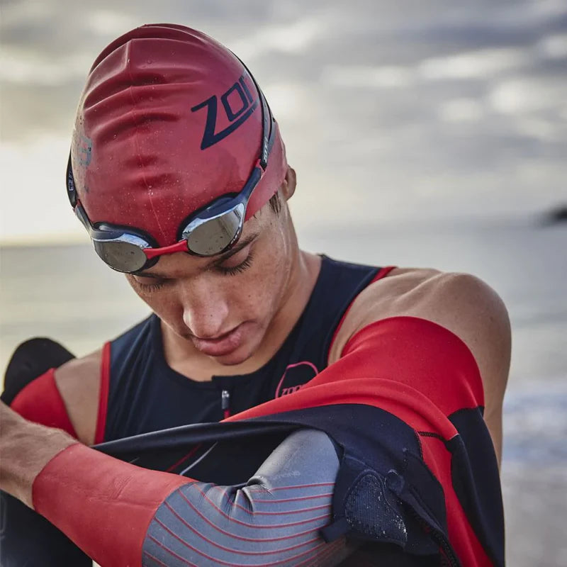 Silicone Swim Cap - Red