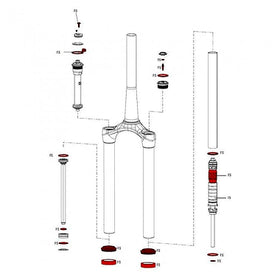 Rock Shox Spare For Fork Service Kit