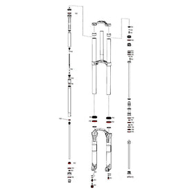 Rock Shox Spared for Fork Service Kit For Boxxer World Cup