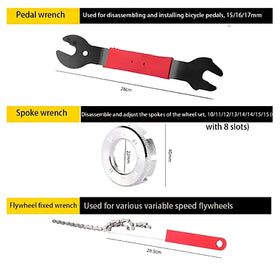 Bicycle Repair Tool Kit, Universal Bike Maintenance Tool Set 44 Pcs