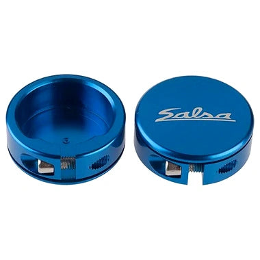 Salsa Lock-On Collars, Blue, Closed End