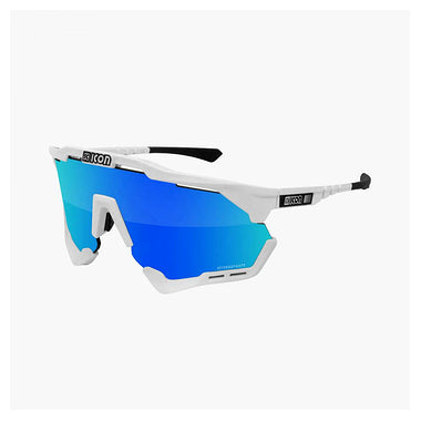 Scicon Aeroshade XL Sport Sunglasses (Multimirror Blue/White Gloss)