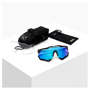 Scicon Aeroshade XL Sport Sunglasses (Multimirror Blue/White Gloss)