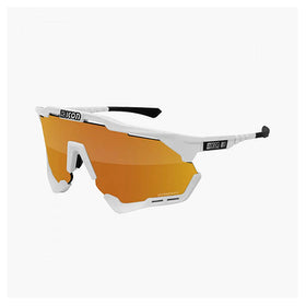 Scicon Aeroshade XL Sport Sunglasses (Multimirror Bronze/White Gloss)