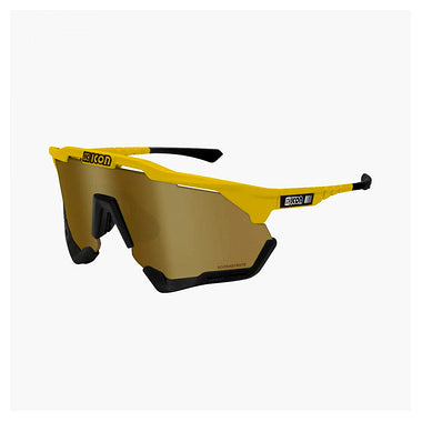 Scicon Aeroshade XL Sport Sunglasses (Multimirror Bronze/Yellow Gloss)