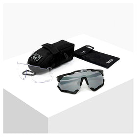 Scicon Aeroshade XL Sport Sunglasses (Multimirror Silver/Black Gloss)
