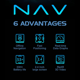 XOSS NAV GPS Bike Computer 2.4" HD Screen Offline Navigation ANT+ IPX7 Wireless