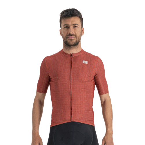 Sportful Checkmate Mens Cycling Jersey (Chilli Red Malives)