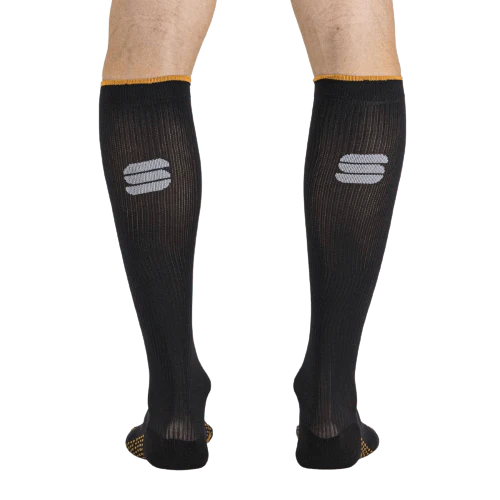 Sportful Recovery Unisex Cycling Socks (Black Orange SDR)