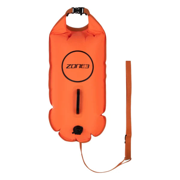 Swim Safety Buoy/Dry Bag - Orange - 28L