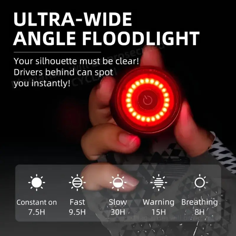 Cyclami Rear Light Anti Theft Bicycle Tail Light