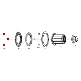 Zipp Magnet Set Rear Cognition Wheel Service Parts